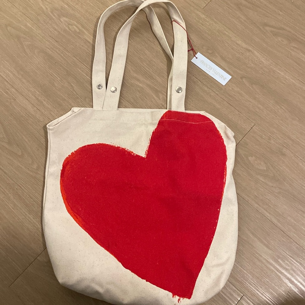 Frances Valentine Heart Tote Bag